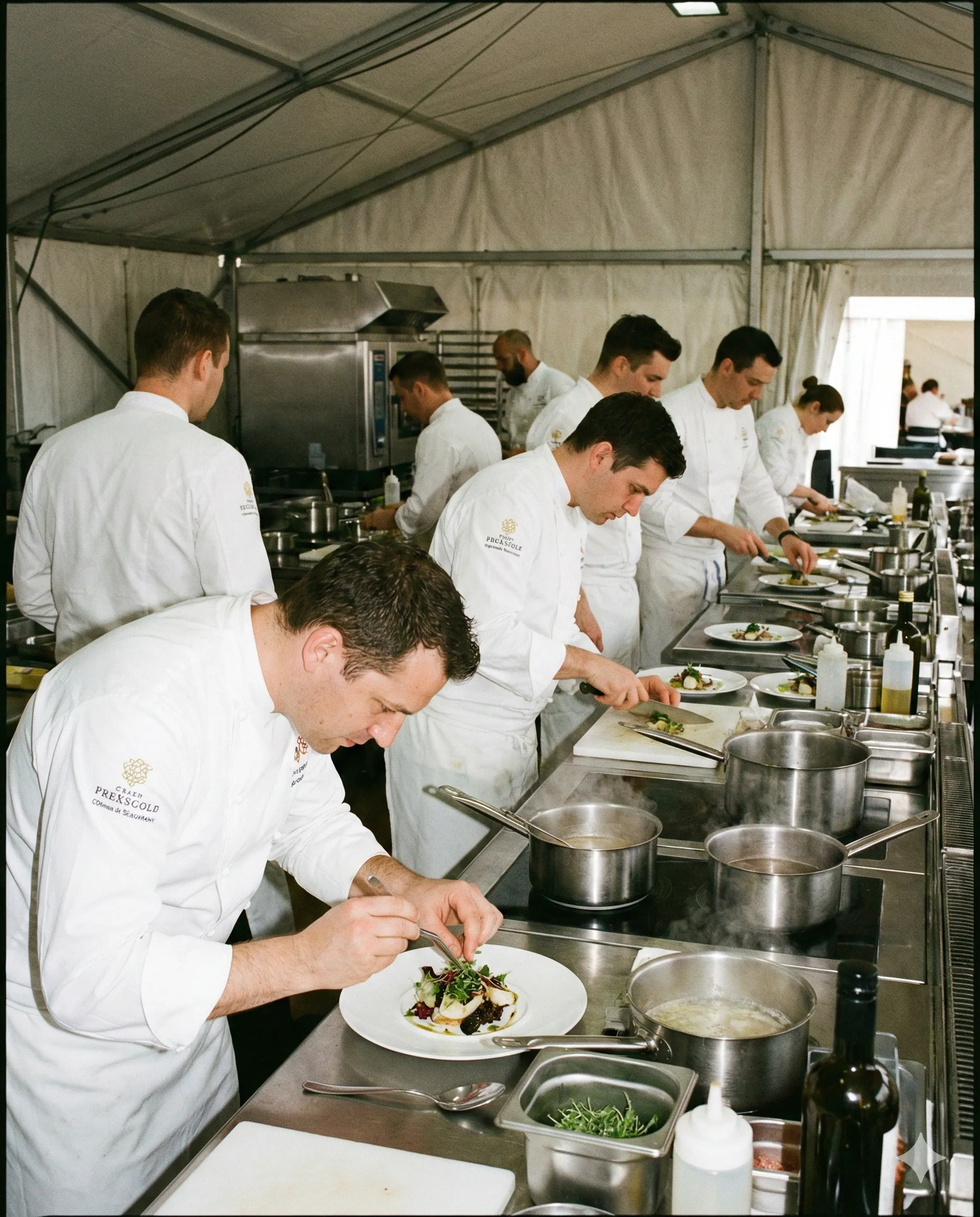 Chefs étoilés et brigades de service complètes à domicile